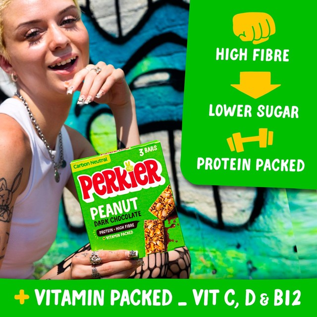 Perkier Peanut Chocolate bar 3x37g, imported from the UK