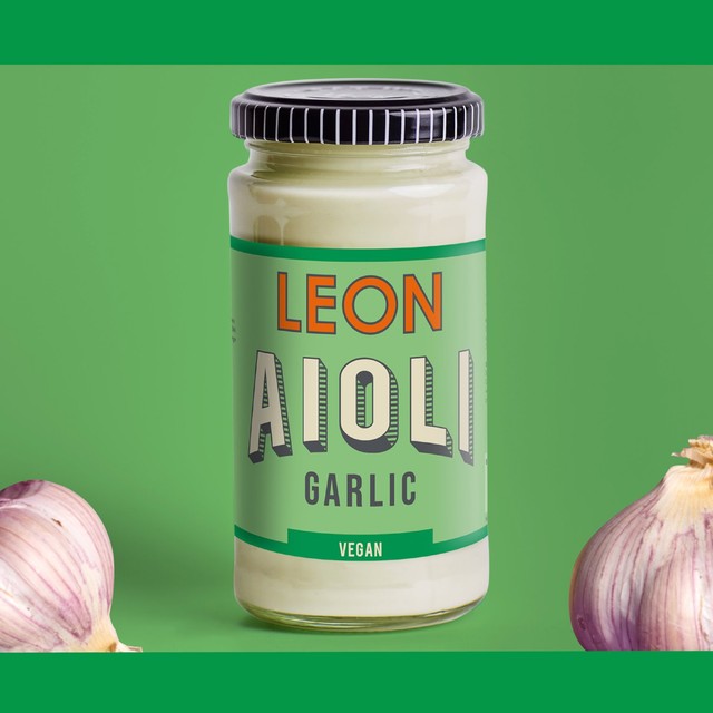 Leon Vegan Garlic Aioli 240ml, UK version
