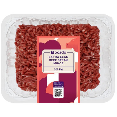 Ocado Extra Mageres Rindersteak-Hackfleisch 3% Fett 500g