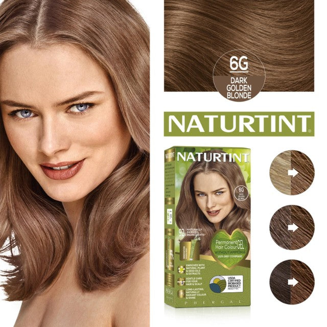 Naturtint Dark Golden Blonde hair colour gel, imported from the UK