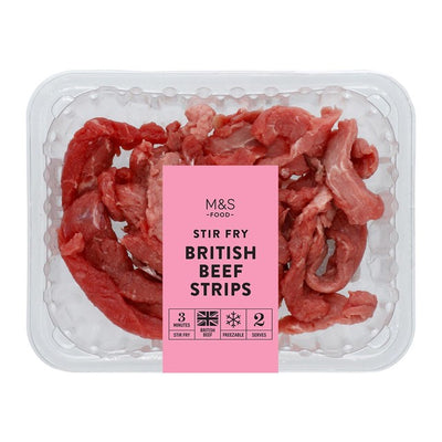 M&S M&S Rinder-Stir-Fry-Streifen Gewürzte Rinderstreifen 250g - Online bei McGrocer kaufen