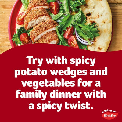 M&S Birds Eye 2 Hot & Spicy Kylling i panering Frosne kyllingbryst Steaks 180g - Kjøp online hos McGrocer