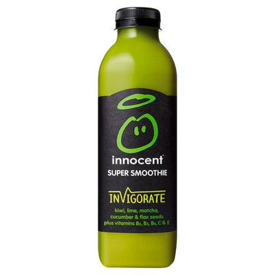 Innocent Super Smoothie Invigorate Kiwi Lime Agurk Matcha Linfrø 750ml