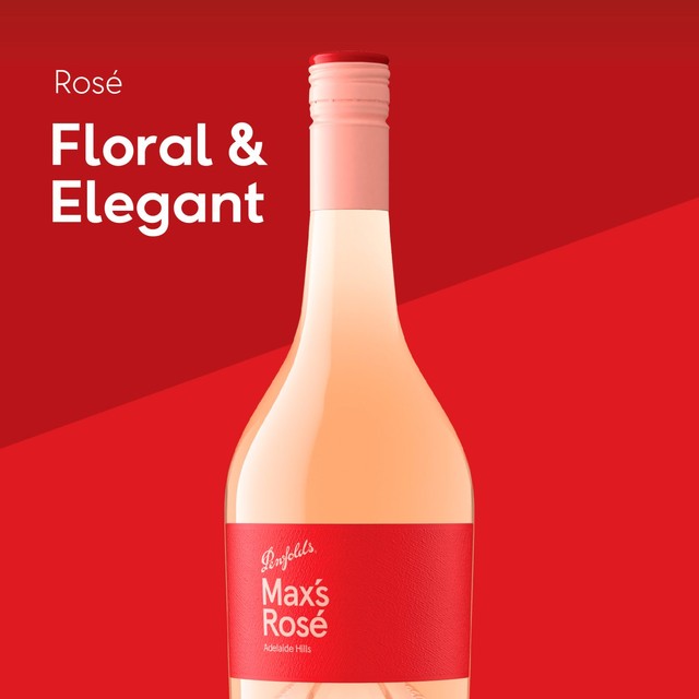 Penfolds Max's Rosé wine 75cl, imported from the UK