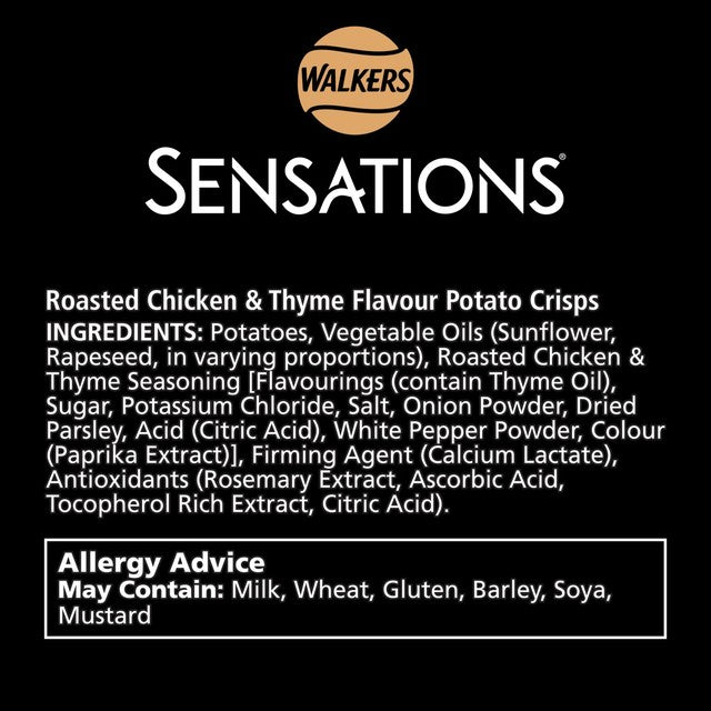 Walkers Roasted Chicken & Thyme Crisps 150g (British brand)