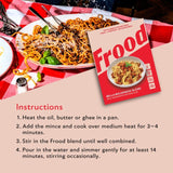 Frood Bella Bolognese Blend 80g, imported from the UK