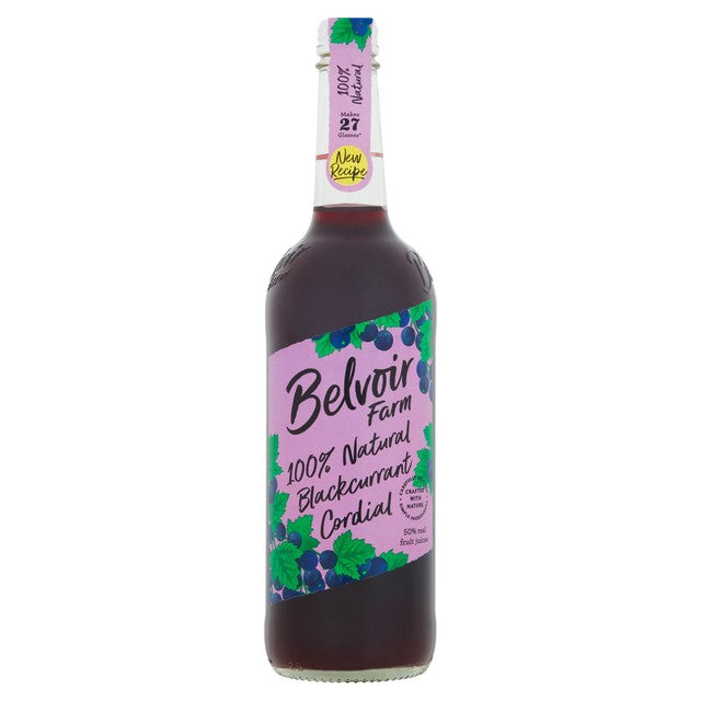 Belvoir blackcurrant cordial 750ml - British product