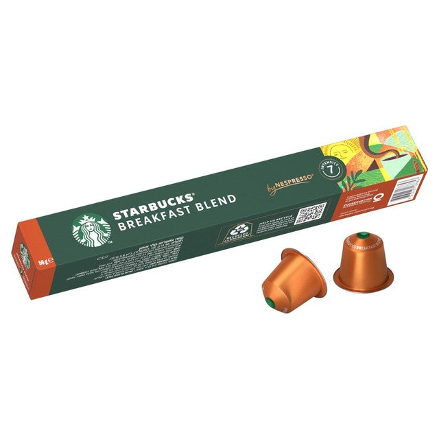 Starbucks Breakfast Blend coffee pods 10 capsules (British brand)