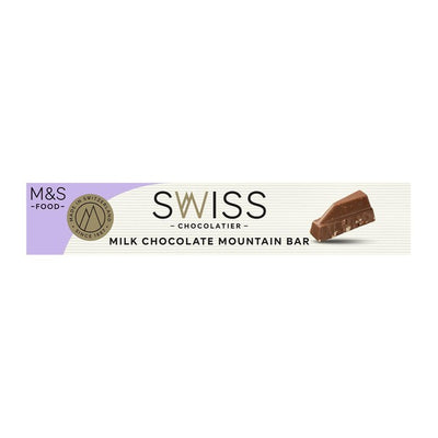 M&S Sveitsisk Melkesjokolade Fjellbar 100g
