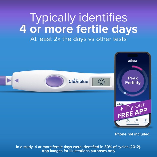 Clearblue Advanced Digital Ovulation Test Dual Hormone 10 tests - British product