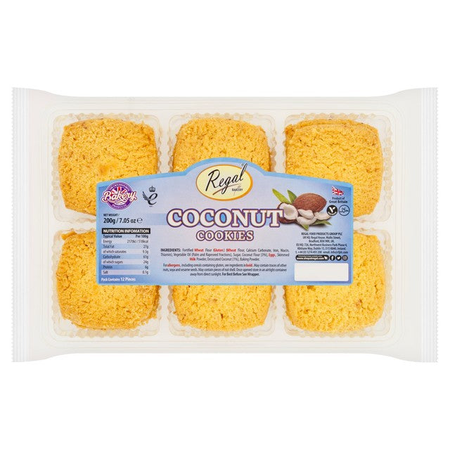 Regal coconut cookies, imported from the UK