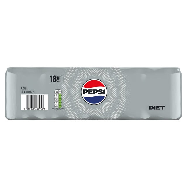 Pepsi diet cola 18 x 330ml - British product