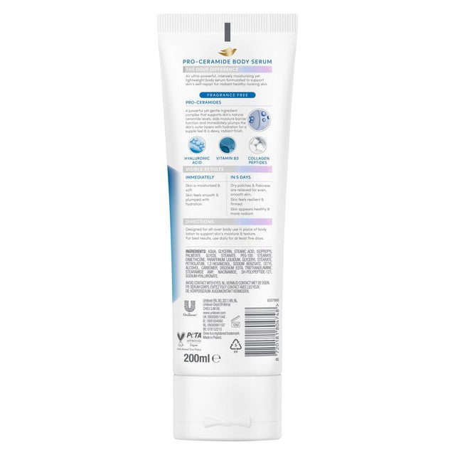 Dove Pro Ceramide Body Serum (British brand)