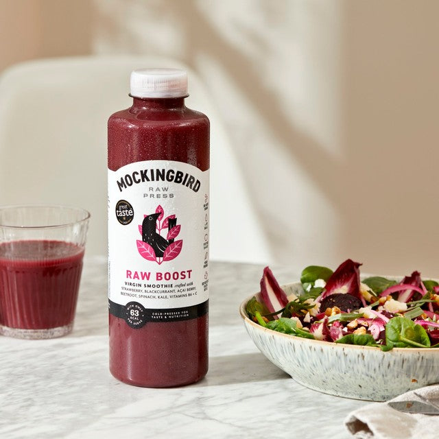 Smoothie à la baie et à la betterave Mockingbird 750ml, importé du Royaume-Uni
