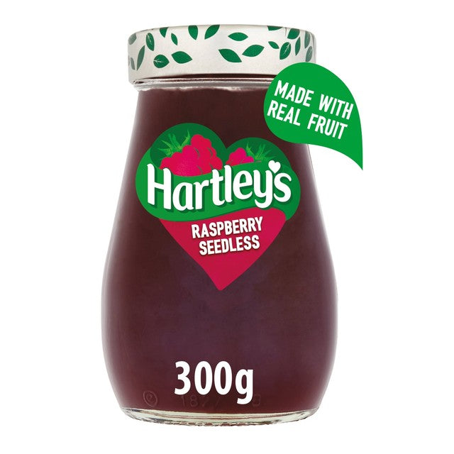 Hartley's seedless raspberry jam 300g, UK version