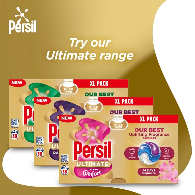 Persil washing capsules Active Clean 38 washes, imported from the UK