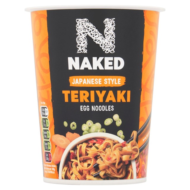 Naked Japanese Teriyaki pot noodle 78g, imported from the UK