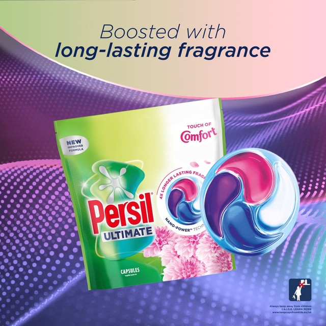Persil Ultimate Touch of Comfort laundry capsules 52 washes (British brand)