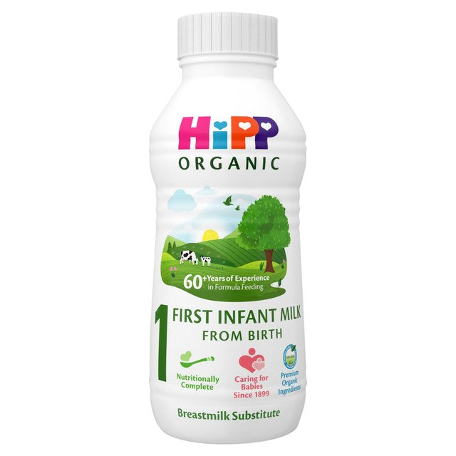 HiPP Organic infant milk ready to feed liquid formula 470ml, UK version