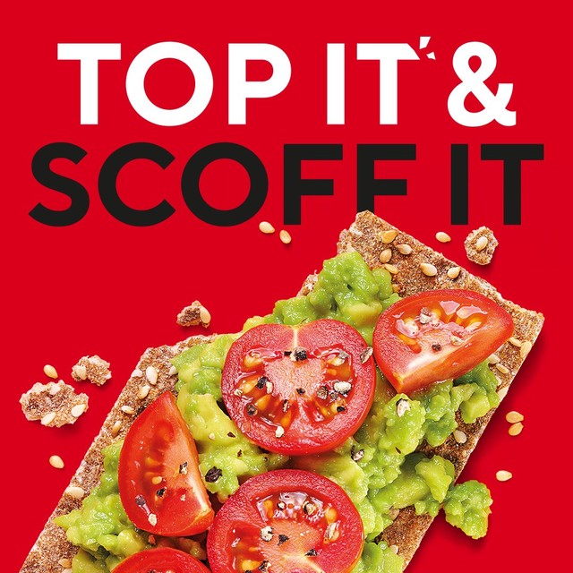 Ryvita sesame crispbread 250g, imported from the UK