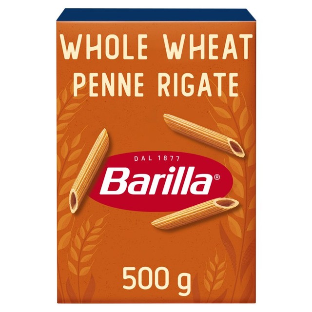 Barilla whole wheat pennette rigate pasta 500g - British product