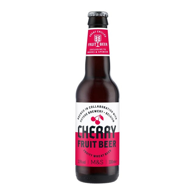 M&S cherry wheat beer 330ml, imported from the UK