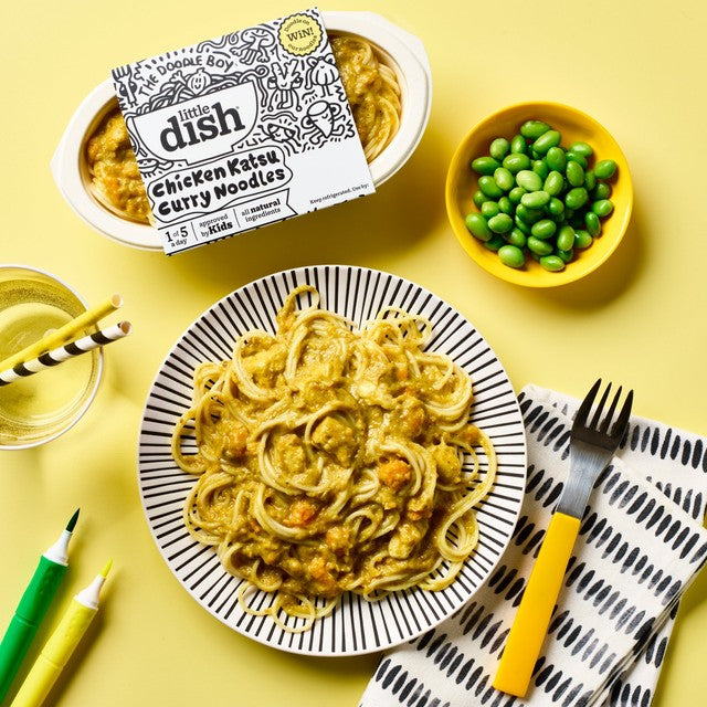 Little Dish chicken katsu curry with noodles 200g - British product