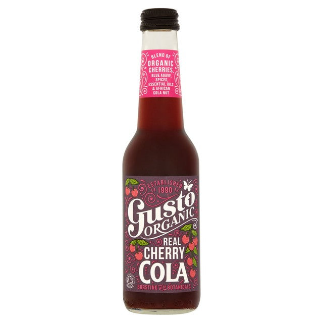 Gusto Organic Cherry Cola 275ml, UK version