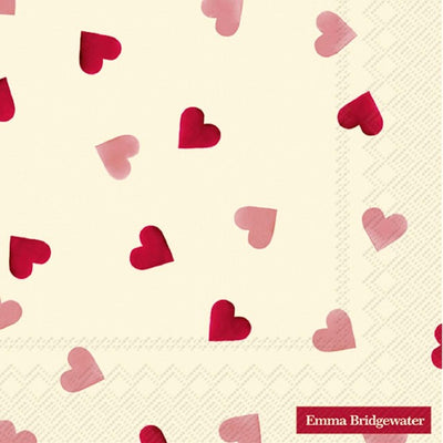 M&S Emma Bridgewater Pink Hearts Paper Napkins 20 Pack- Buy online at McGrocer