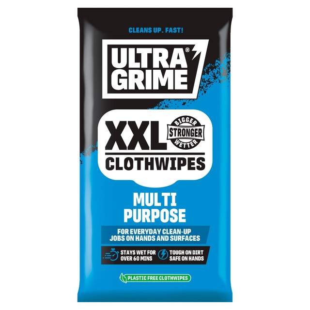 UltraGrime multipurpose clothwipes XXL 20 pack (British brand)
