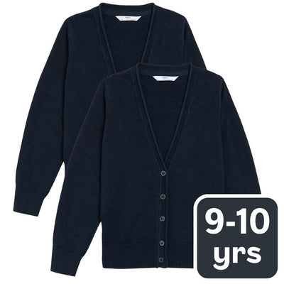 M&S Baumwollcardigan mit Staynew 2er-Pack Kinderstrickjacke 9-10Y