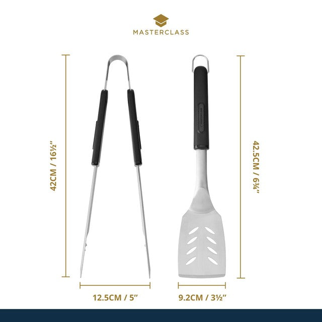 MasterClass barbecue tongs set 41cm & 42cm, imported from the UK