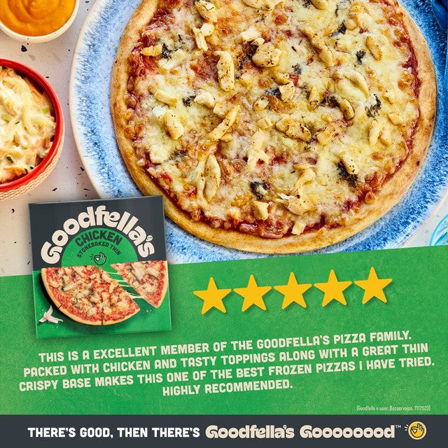 Goodfella's Stonebaked Thin Chicken Pizza 365g, UK version