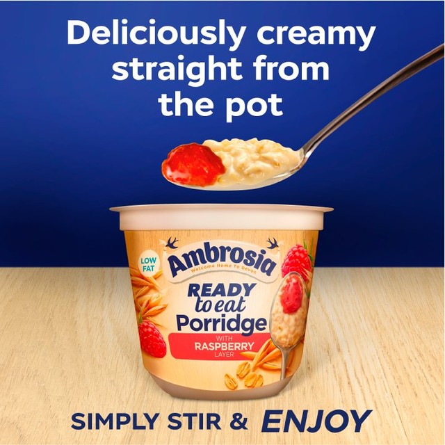 Ambrosia raspberry porridge pot 210g - British product