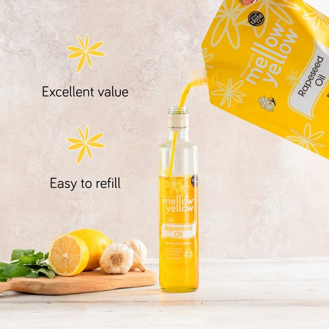 Farrington's Mellow Yellow cold pressed rapeseed oil 2L - British product