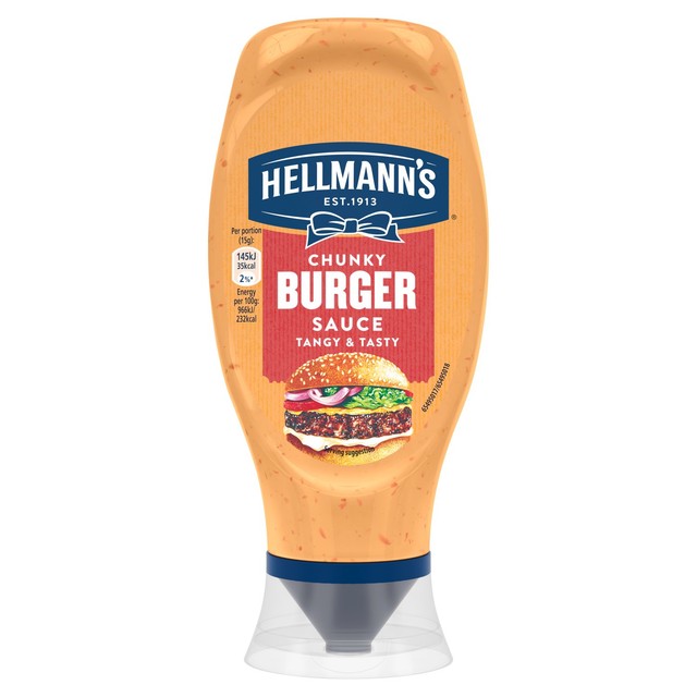 Hellmann's chunky burger sauce 430ml (British brand)
