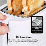 Tower Solitaire 2 slice toaster white (British brand)