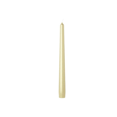 M&S Bolsius Metallic Taper Dinner Candles Silver 4 Pack 24.5cm- Buy online at McGrocer