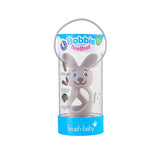 Brush-Baby Bobbie Bunny Baby Teether Toy Cappuccino Grey - British product