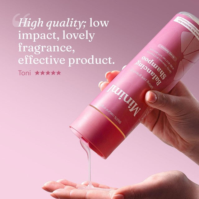 Miniml shampoo Pink Grapefruit & Aloe Vera Refill 1L, imported from the UK