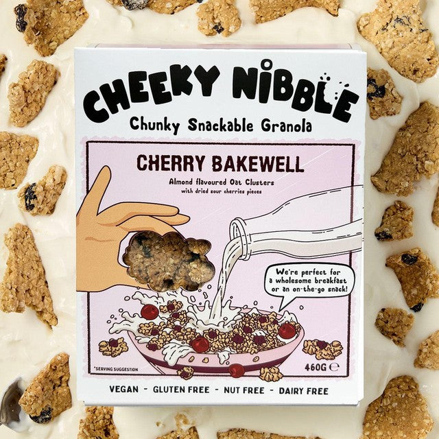 Cheeky Nibble Cherry Bakewell Granola 460g - British product