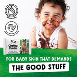 Cheeky Panda Unscented Bamboo Baby Wipes 12x60 - British product