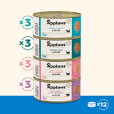 Applaws Fish Collection wet cat food tins multipack 12x70g - British product
