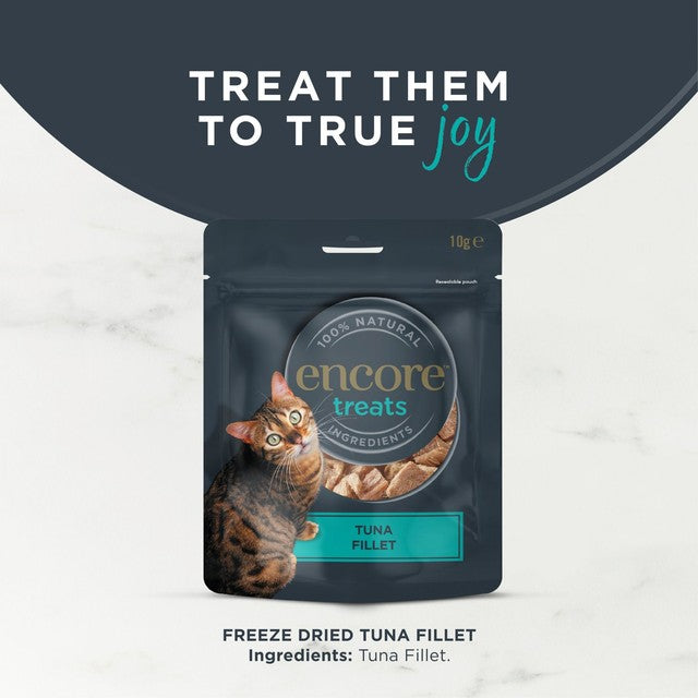 Encore freeze dried tuna fillet cat treat 10g - British product
