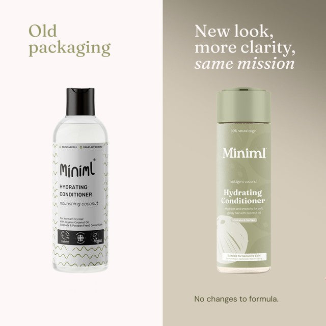 Miniml hydrating coconut hair conditioner, British brand
