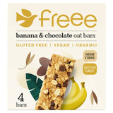 Freee oat bars choc chip and banana 4 x 35g - British product