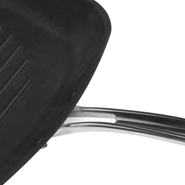 M&S large stainless steel non-stick grill pan, imported from the UK