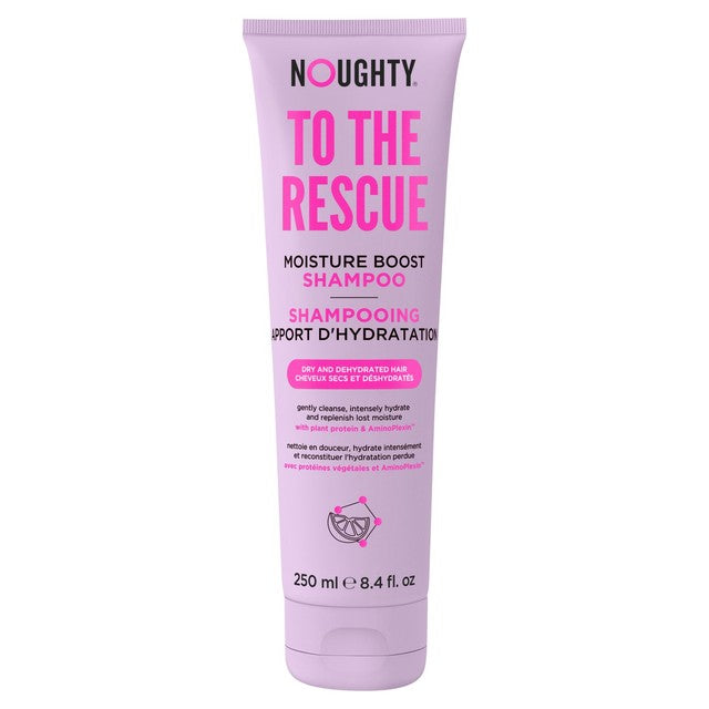 Noughty To The Rescue Moisture Boost Shampoo 250ml, imported from the UK