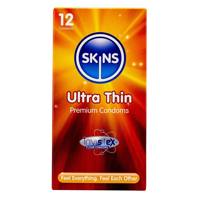 Skins Ultra Thin Condoms 190mm, imported from the UK
