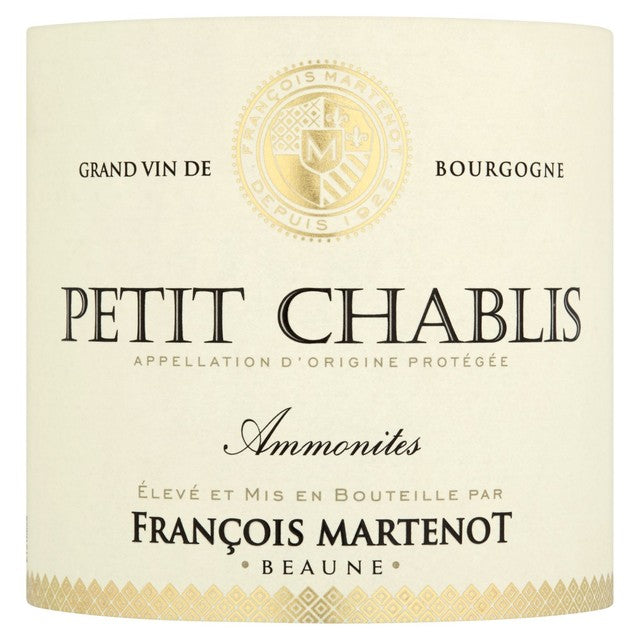 Francois Martenot Petit Chablis wine 75cl - British product